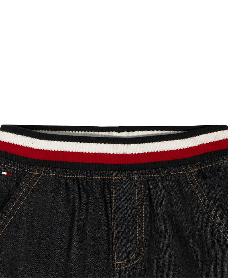 Tommy Hilfiger Baby Boys' Polo Collar T-Shirt & Ribbed Waistband Shorts, 2-Piece Set