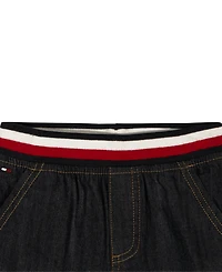 Tommy Hilfiger Baby Boys' Polo Collar T-Shirt & Ribbed Waistband Shorts, 2-Piece Set