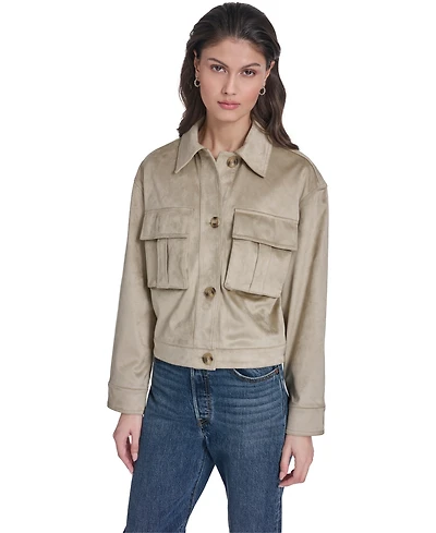 Levi's Women's Laydown Collar Front-Button Jacket