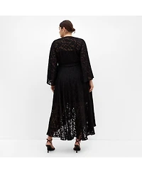 City Chic Women's Fleetwood Jacquard Maxi Dress