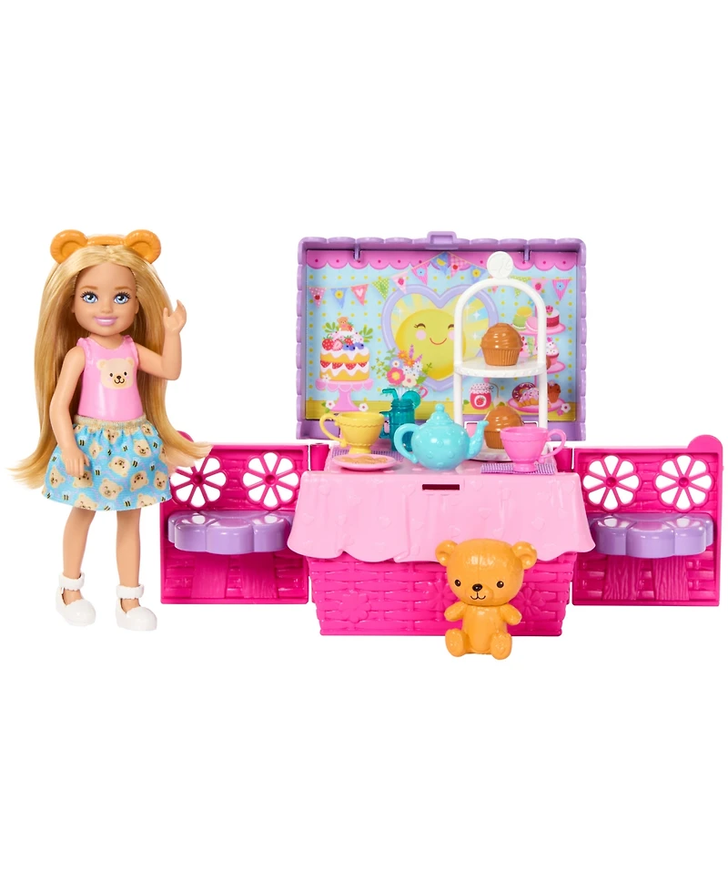 Barbie Family and Friends Club Chelsea Pop-Up Tea Party Playset