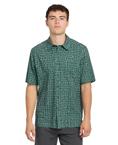 Quiksilver Waterman Men's Coral Sea Short-Sleeve Shirt