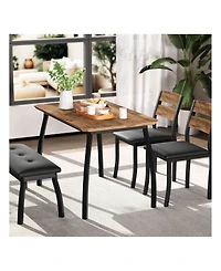 Gaomon Kitchen Table Home Dining Table Set For 4 Wooden Kitchen Table for Dining Room, Home Office