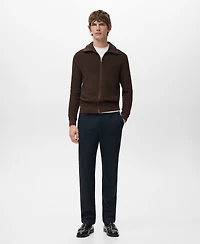 Mango Men's Slim-Fit Flannel Pants