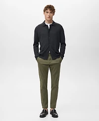 Mango Men's Prato Cropped Tapered Chino Pants