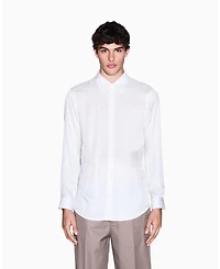 A|X Armani Exchange Men's Long Sleeve Striped Viscose Woven Shirt