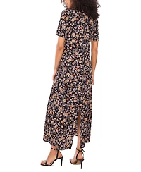 Vince Camuto Women's Crew Neck Short-Sleeve Dress