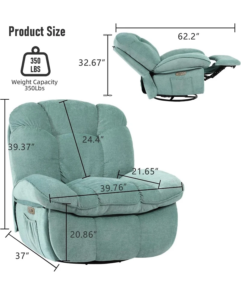 Dyhome Dining Chairs Set of 2, Mid Century Modern Upholstered Boucle Kitchen Room