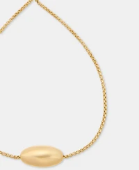 Lauren Ralph Gold-Tone Puffy Pear Slider Bracelet