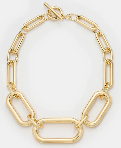 Lauren Ralph Lauren Gold-Tone Large Link Collar Necklace