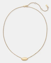 Lauren Ralph Lauren Gold-Tone Puffy Pear Pendant Necklace
