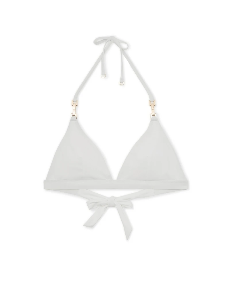 Reiss Women's Triangle Halter Neck Bikini Top