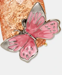 Anne Klein Mixed Stone Butterfly Drop Earrings