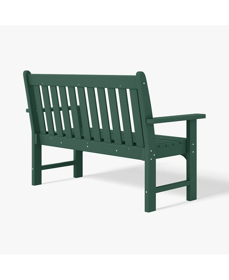 WestinTrends Outdoor 2-Person All-Weather Hdpe Front Porch Garden Bench