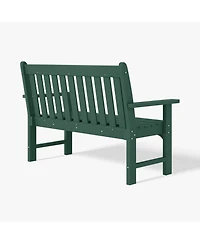 WestinTrends Outdoor 2-Person All-Weather Hdpe Front Porch Garden Bench