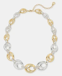 Anne Klein Linked All-Around Collar Necklace, 16" + 3" extender