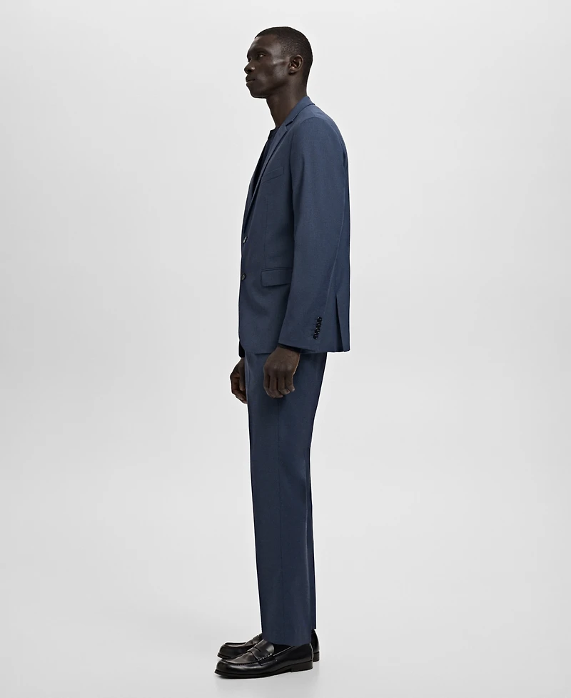 Mango Men's Stretch Fabric Super Slim-Fit Suit Trousers