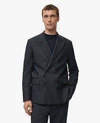 Mango Men's Boston Slim-Fit Double-Breasted Suit Blazer