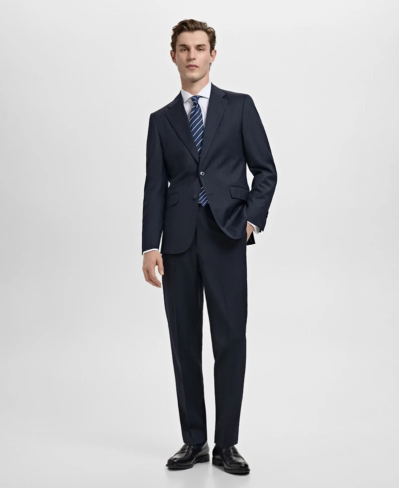 Mango Men's Venice Virgin Wool Suit Pants