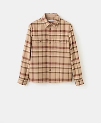 Mango Men's Pockets Check Overshirt