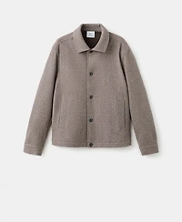 Mango Men's Regular Fit Flannel Overshirt