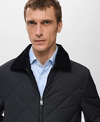 Mango Men's Quilted Water Repellent Jacket