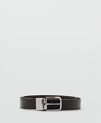 Mango Men's Reversible Nappa Leather Belt