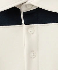 Mango Men's Striped Polo Sweatshirt