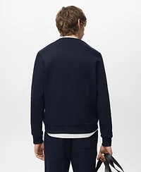 Mango Men's Regular-Fit Cotton Sweatshirt
