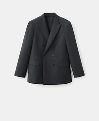 Mango Men's Turin Wool Double-Breasted Suit Jacket