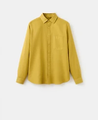 Mango Men's Pocket Linen Shirt