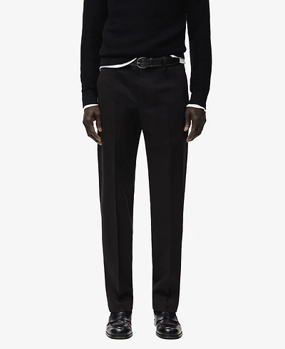 Mango Men's Regular-Fit Cotton Pants