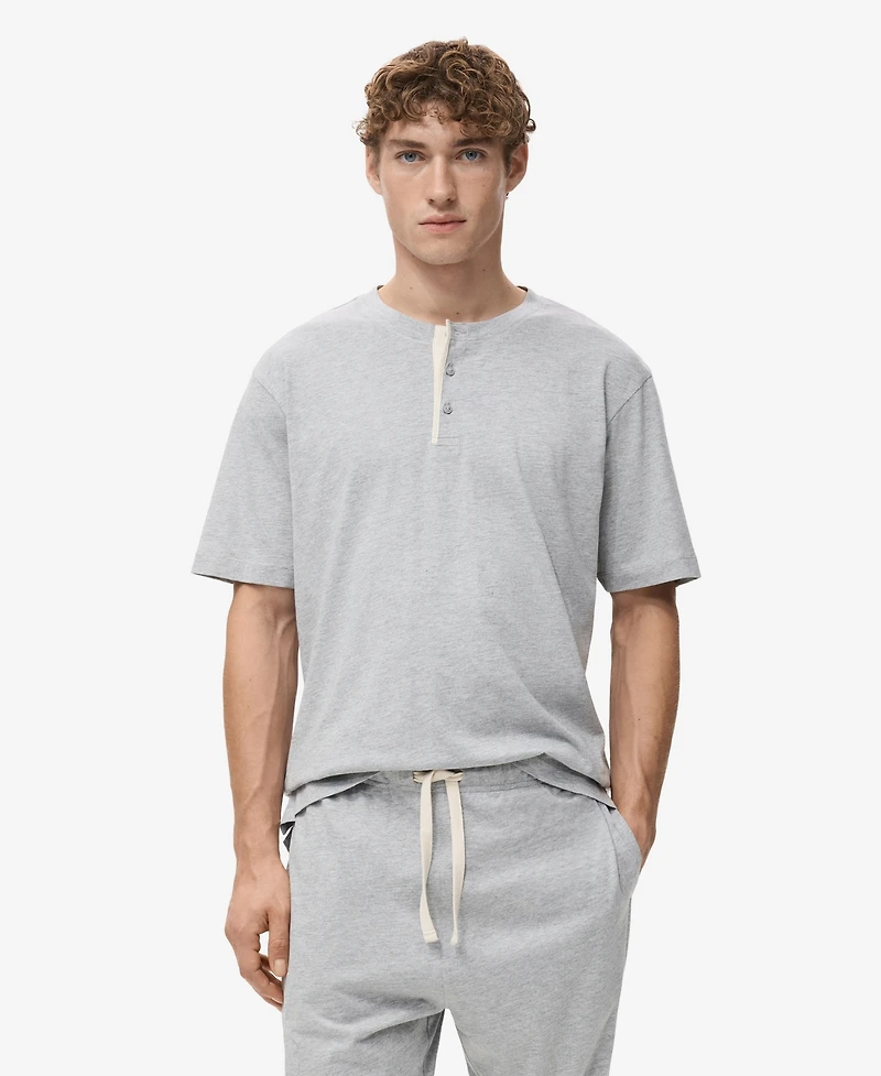 Mango Men's Long Cotton Pajama Pack