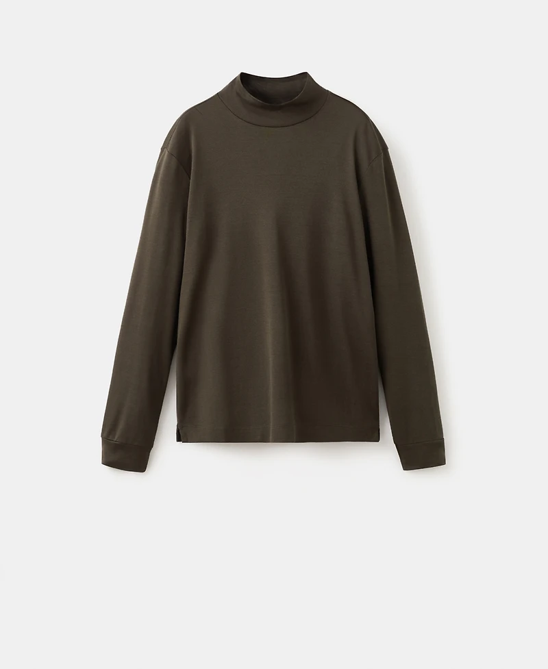 Mango Men's Perkins Neck Long-Sleeved T-Shirt