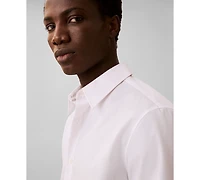 Calvin Klein Men's Stretch Striped Slim-Fit Dress Shirt