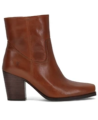 Frye Women's Shiloh Leather Square Toe Zipper Boots