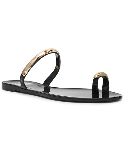 Dv Dolce Vita Women's Ivonna Embellished Toe Ring Jelly Flat Sandals