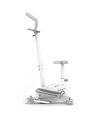 Ksports Mini Elliptical Machine with Seat, 3-Level Incline, & Led Display