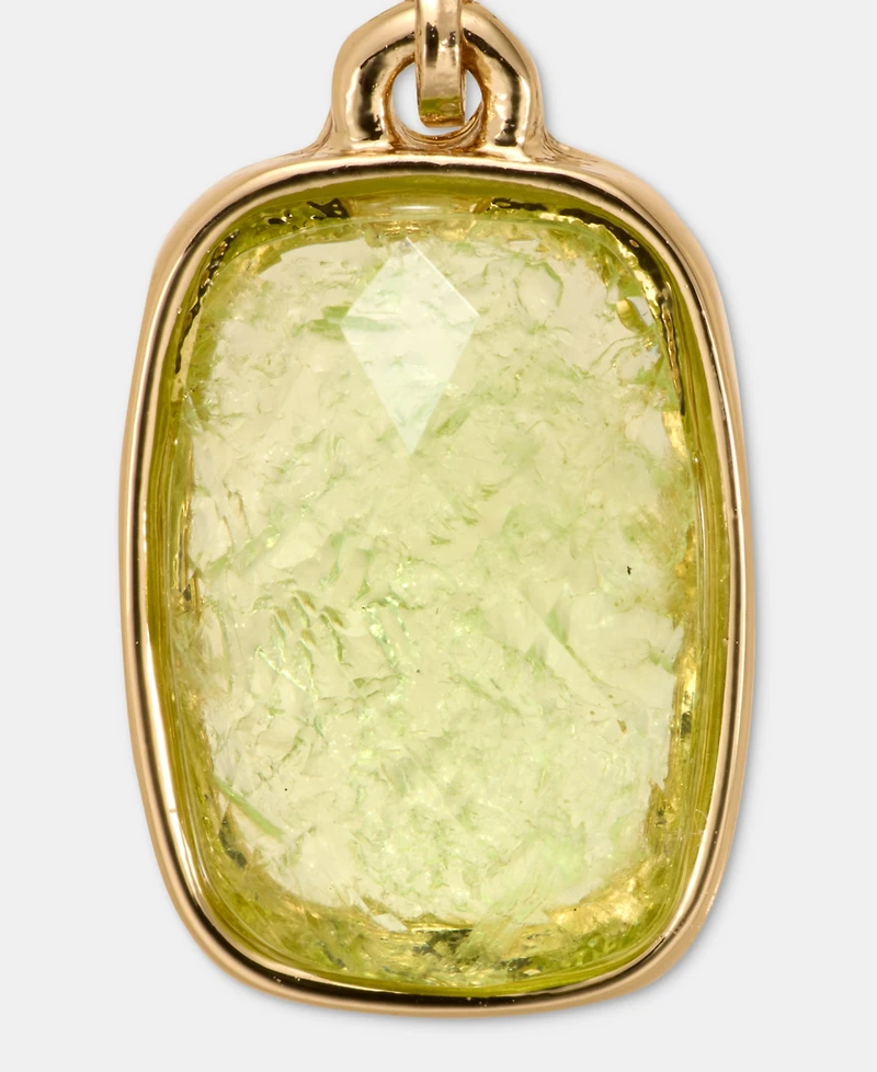 Anne Klein Cushion-Cut Stone Drop Earrings