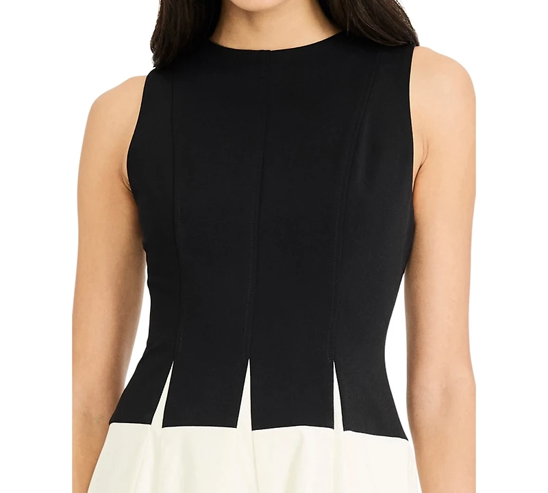 Maggy London Women's Crew Neck Midi Dress