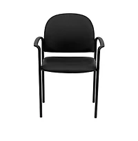 Emma+Oliver Comfort Stackable Steel Side Reception Chair with Arms