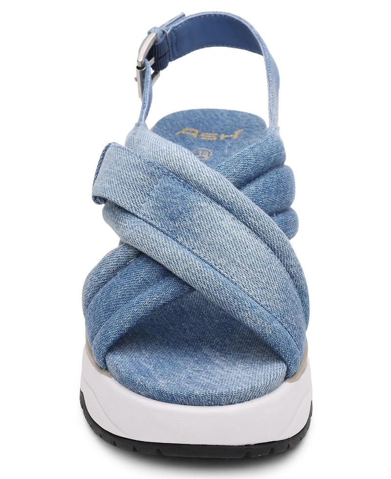 Ash Women's Delia Round Toe Wedge Sandals