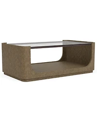 Furniture Dante 48" Wood Sleek Coffee Table