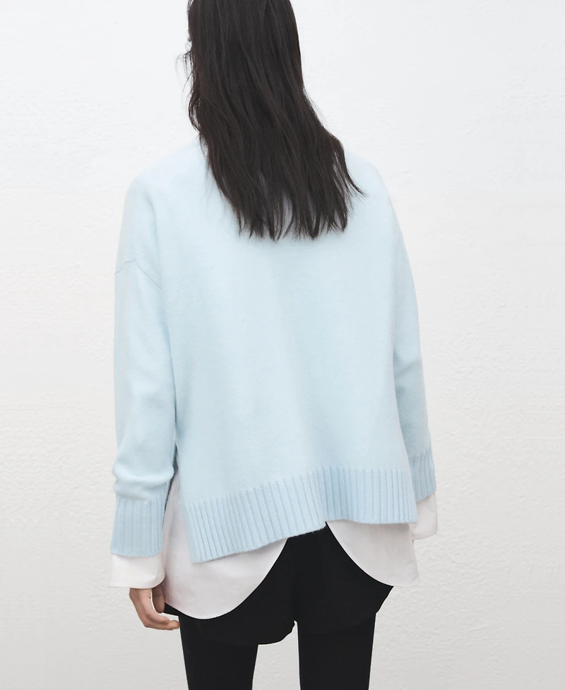 Mango Women's Slit Knitted Sweater