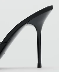 Mango Women's Satin High-Heeled Sandals