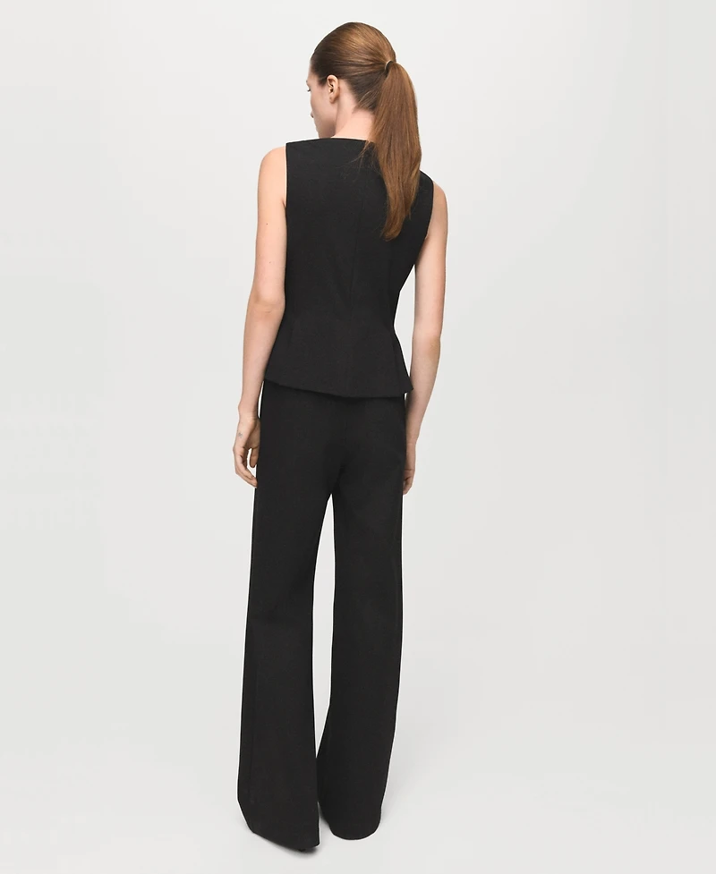 Mango Women's Peplum-Style Jumpsuit