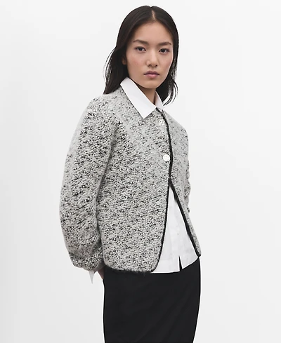 Mango Women's Flecked Cotton-Blend Jacket