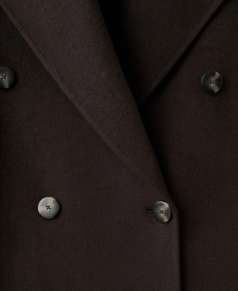 Mango Women's Handmade Oversized Wool Coat