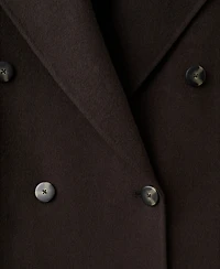 Mango Women's Handmade Oversized Wool Coat