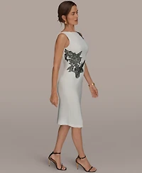 Donna Karan New York Petite Applique Detail Sheath Dress